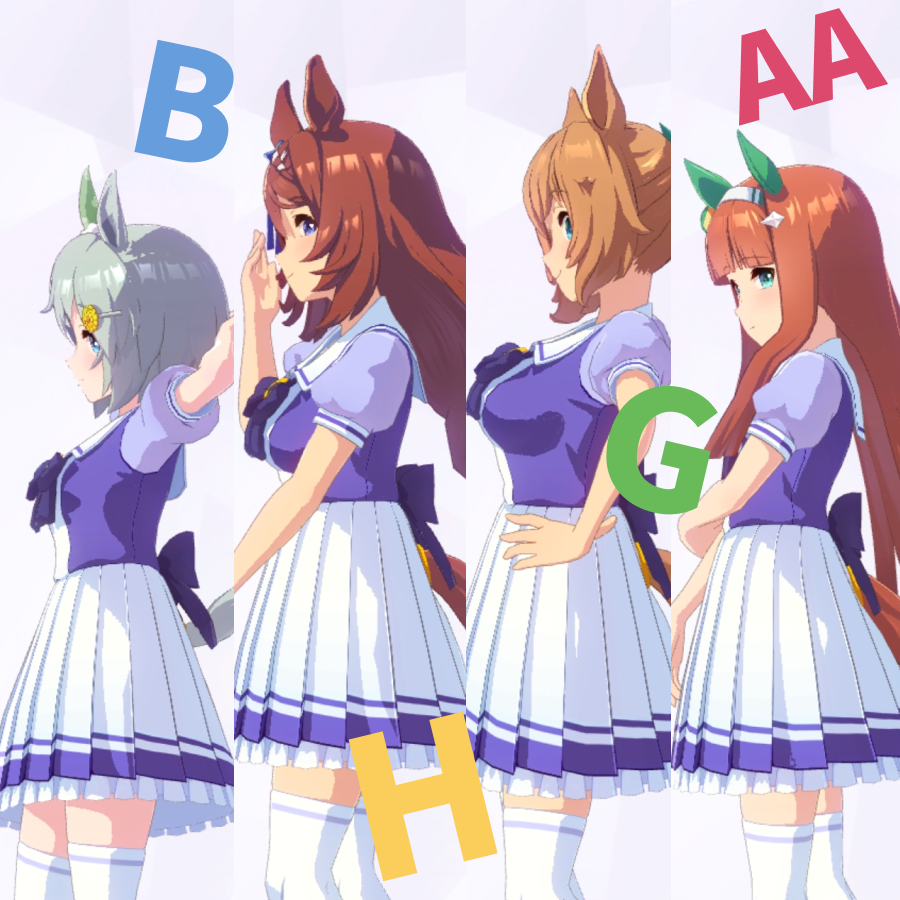 【B6サイズ】タキオン　イラスト４ 推定カップサイズ | U-tools（ウマ娘攻略ツール集）